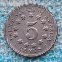 США 5 центов 1881 года