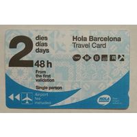 Билет на проезд (карта путешественника) Барселона, Испания