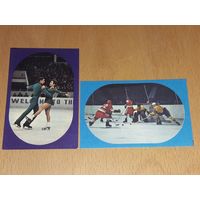 Календарики 1975 Спорт. Хоккей. Фигурное катание. 2 шт. одним лотом