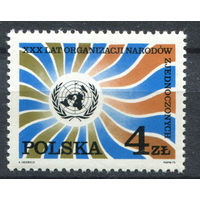 Польша - 1975г. - 30 лет ООН - полная серия, MNH [Mi 2390] - 1 марка