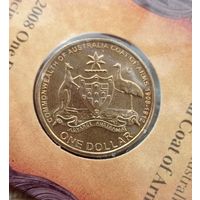Werty71 Австралия 1 доллар 2008 100 лет гербу С Канберра