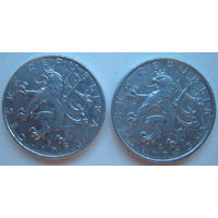 Чехия 50 геллеров 1993 г. Цена за 1 шт.