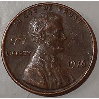 США 1 цент, 1976 Lincoln Cent Без отметки монетного двора (14-20-38)