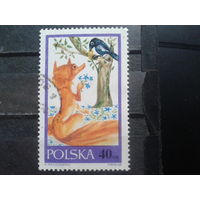 Польша 1968 Басня "Ворона и лисица"
