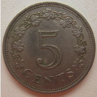 Мальта 5 центов 1976 г. (gl)