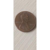 США 1 цент 1994г б/ б