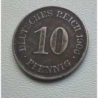 Германия 10 пфеннигов, 1906 "E" - Мульденхюттен  5-7-8