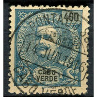 Португальские колонии - Кабо-Верде - 1903 - Король Карлуш I 400R - [Mi.84] - 1 марка. Гашеная.  (Лот 140AO)