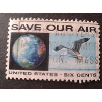 США 1970 спасите воздух, птица