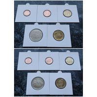 Распродажа с 1 рубля!!! Шри-Ланка 5 монет (25, 50 центов, 1, 2, 5 рупий) 2005-2009 гг. UNC