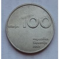 Словения 100 толаров 2001 г. 10 лет Республике Словения и Толару