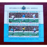 Сан Марино: малый лист ЧМ по футболу 1990 (5,5МЕ)