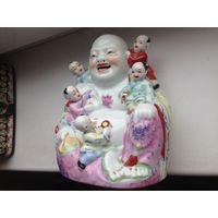 Большая статуэтка "Хотей с детьми", старый Китай, снижена цена