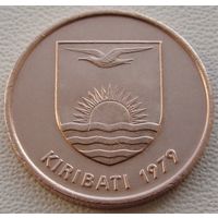 Кирибати. 1 цент 1979 год  KM#1   "Птица Фрегат"