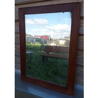 Винтажное зеркало в деревянной оправе /61х81/ ОБМЕН!