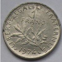 Франция, 1 франк 1974