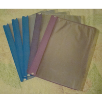 Набор из 5 цветных пластиковых папок скоросшивателей с 5 файлами (4)