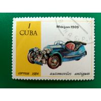 Марки Куба. Старинные автомобили. 1984 год