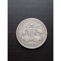 Австралия 1 флорин 1922 г серебро, George V
