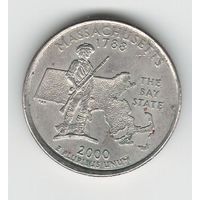 США 25 центов 2000 года