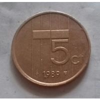 5 центов, Нидерланды 1989 г.