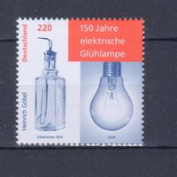 [66] Германия ФРГ 2004. 150 лет электролампочке.  Одиночный выпуск. MNH