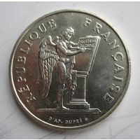 Франция 100 франков 1989 серебро  .11-395
