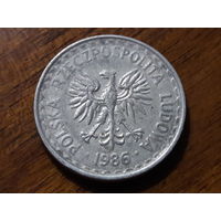Польша 1 злотый 1986