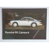 Календарик. Автомобиль Porsche 911 Carrera 4. 1992.