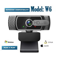 РАСПРОДАЖА Full HD веб камера W6 c ШУМОПОДАВЛЕНИЕМ