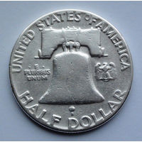 США 1/2 доллара. 1954. Ben Franklin Half Dollar