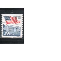 США-1992, (Мих.2213), гаш. , Стандарт, Флаг, Белый дом(одиночка)