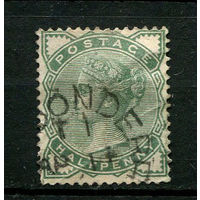 Великобритания - 1880/1881 - Королева Виктория 1/2P - [Mi.55] - 1 марка. Гашеная.  (Лот 65BR)