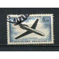 Франция - 1960/1963 - Авиация - [Mi.1281] - 1 марка. Гашеная.  (Лот 88EK)-T7P18