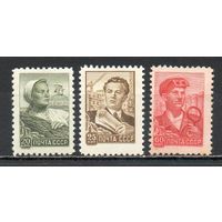 Стандартный выпуск СССР 1958/1959 годы серия из 3-х марок