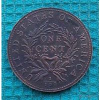 США 1 цент 1793 года. 1/100 доллара. Новогодняя распродажа!