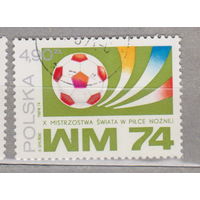 Спорт футбол Польша 1974 год лот 14