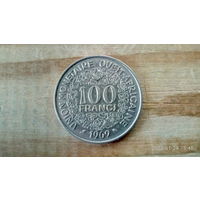Западная Африка. 100 франков 1969 года.