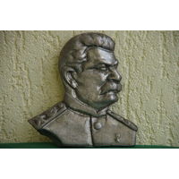 Барельеф  Сталин   ( силумин )   16 х 17