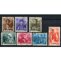 Королевство Румыния - 1936 - 6-ая годовщина вступления на престол Кароля II. Национальные костюмы - [Mi. 509-515] - полная серия - 7 марок. Гашеные.