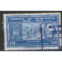 Марка из серии Венесуэла 1959г. "100 лет почтовой марке Венесуэлы"