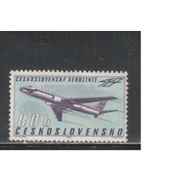 Чехословакия-1963,(Мих.1405)  **  , Самолет, Авиация