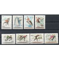 Спорт Венгрия 1955 год серия из 8 марок