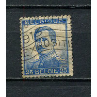 Бельгия - 1912/1913 - Король Альберт I 25C - (есть тонкое место) - [Mi.102I] - 1 марка. Гашеная.  (Лот 17Dv)