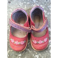 Туфли для девочки нубук Натуральная Кожа 12 стелька