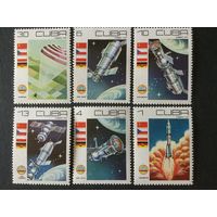 День космонавтики. Куба,1979, серия 6 марок