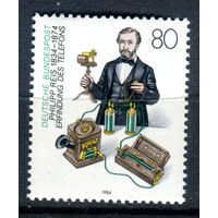 Германия (ФРГ) - 1984г. - 150 лет с Дня Рождения немецкого физика Филипа Рейса - полная серия, MNH [Mi 1198] - 1 марка