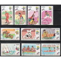 Спорт Панамериканские игры Куба 1990 год серия из 10 марок