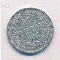 50 пенни 1889 год L _состояние VF