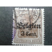 Германия 1916 оккупация Бельгии, надпечатка